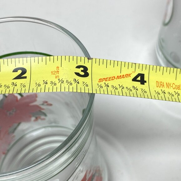 Vintage Coca-Cola Poinsettia Frosted Holiday Christmas Glass Tumblers Set Of 2 - Picture 9 of 9